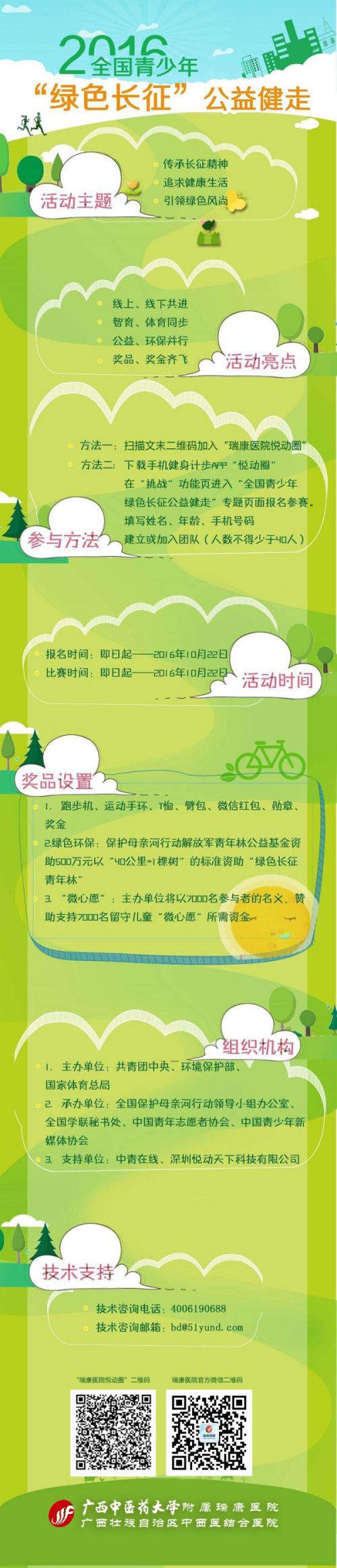 加入“瑞康医院悦动圈”，走40公里就捐1棵树