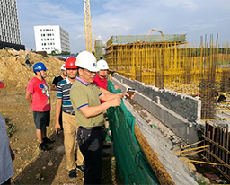 院领导一行视察空港新院区建设项目进展情况