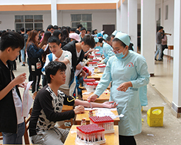 空港院区到广西城市职业学院开展体检活动