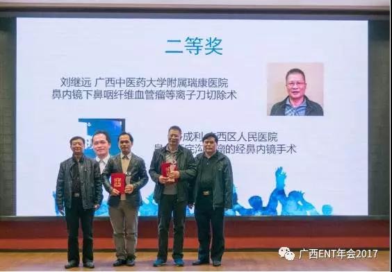 我院耳鼻咽喉头颈外科刘继远主任获得全区首届鼻内镜手术视频比赛二等奖