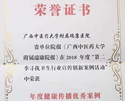 喜讯：我院院报荣获《健康报》“年度健康传播优秀案例”奖