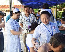 我院积极参加中医中药中国行—2019年广西（玉林）中医药健康文化大型主题活动