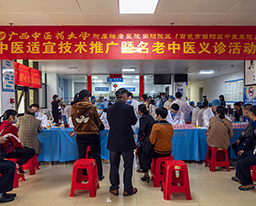 我院名老中医工作站义诊讲学活动走进田阳