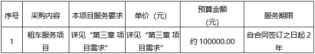 广西中医药大学附属瑞康医院租车服务项目竞争性磋商公告