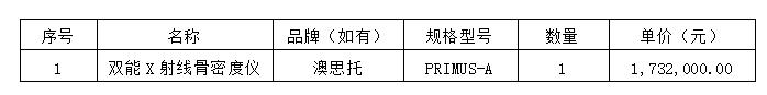 广西国建项目管理有限公司关于医疗设备采购项目（GXZC2025-J1-003853-GXGJ）成交结果公告