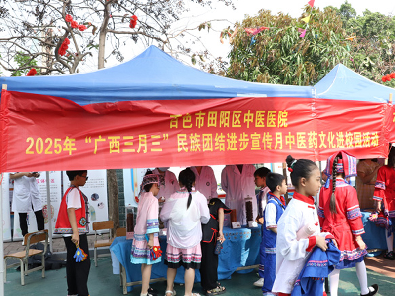 中医药文化邂逅 “三月三”， 田阳院区走进校园播撒健康种子