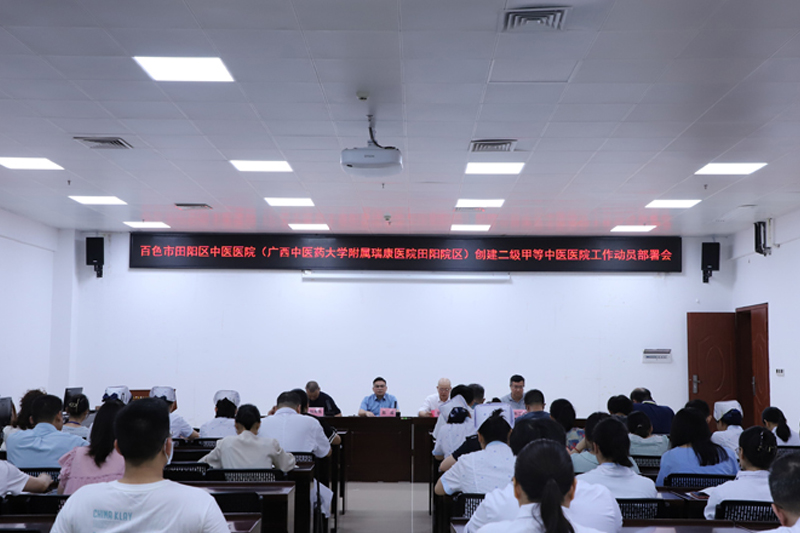 聚势赋能，全力攻坚——田阳分院召开创建二级甲等中医医院工作动员部署会 